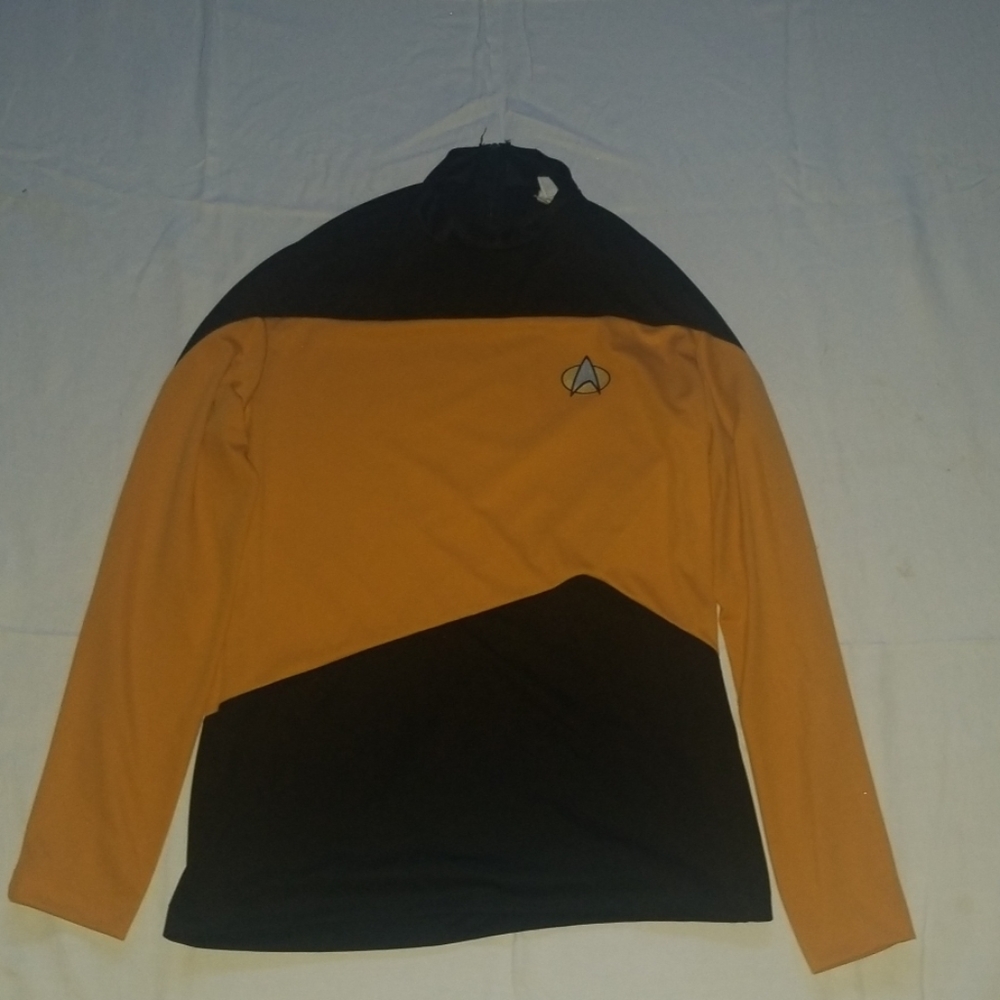 Adult Yellow Star Trek Next Generation Costume Shi